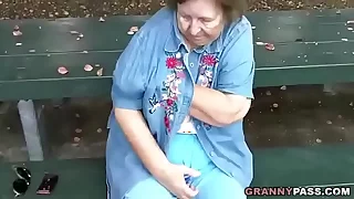 Granny Keen-minded In Public